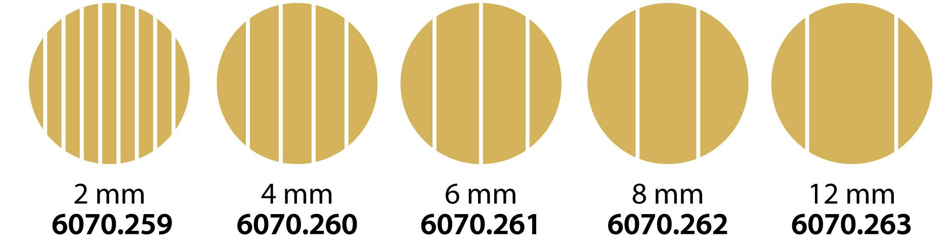 Accessorio taglia pasta in 5 misure diverse